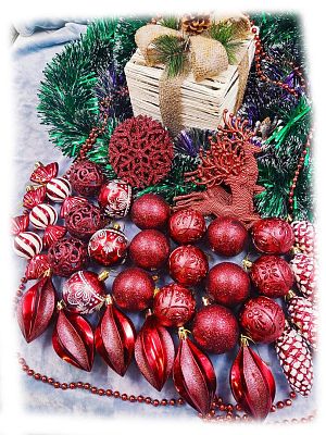 Набор шаров  см 43 шт вино Р-2034Wine