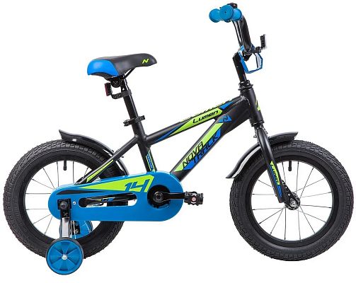 Велосипед детский Novatrack LUMEN 14" 9" 1 ск. черный 145ALUMEN.BK9 