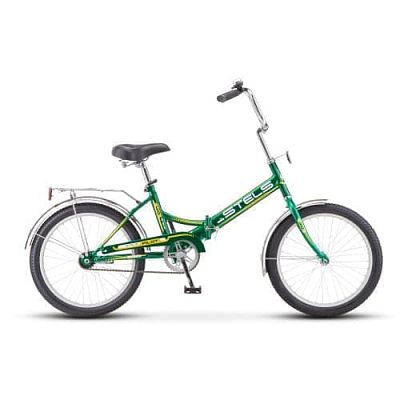 Велосипед городской складной  STELS PILOT 410 20" 13,5" зелено-желтый пусто 