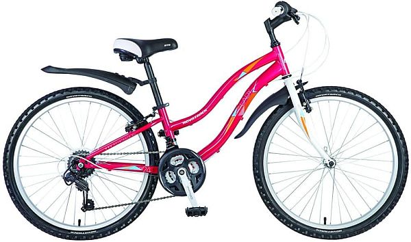 Велосипед горный Novatrack LADY 24" 12" 18 ск. красный 24SH18SV.LADY.12RD7 