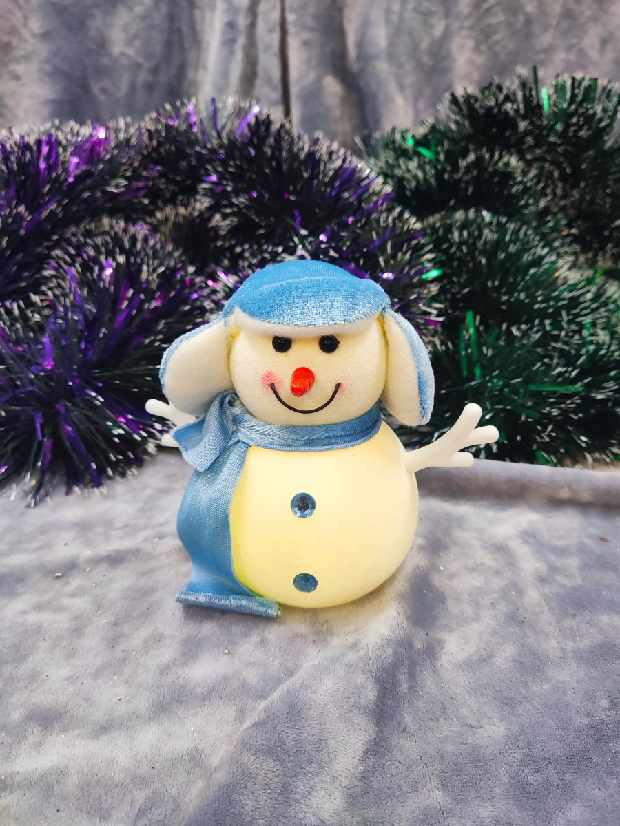 Снеговик 12 см голубой 27010P-S5LBlue фото 2 Снеговик 12 см голубой 27010P-S5LBlue фото 2