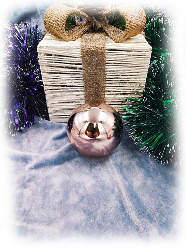 													Набор шаров 8 см 12 шт розовое золото AL-13-46RGold фото 2