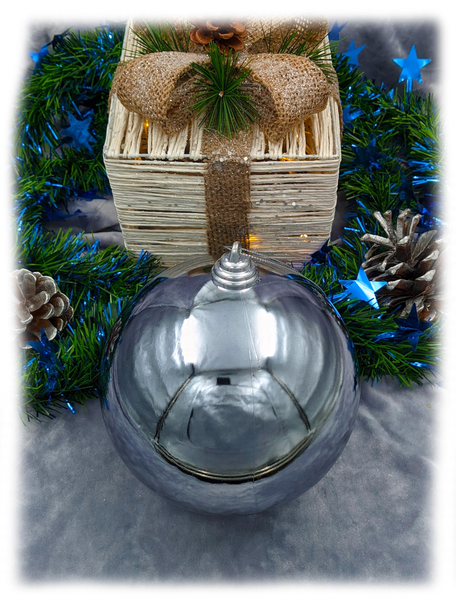 Шар 15 см 1 шт серый 150SP1-01GREY Шар 15 см 1 шт серый 150SP1-01GREY