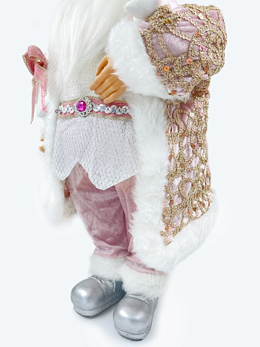 													Дед Мороз  60 см розовый, серебристый S1086-24 фото 4