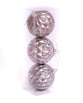 Набор шаров 8 см 3 шт розовый WL9207-62