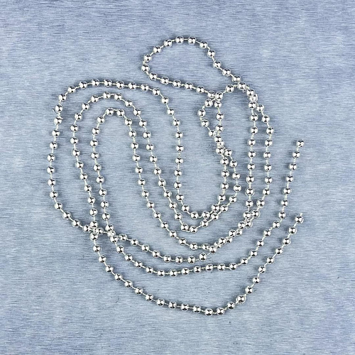 Бусы серебристый 1.8 м см SML-1s-X Бусы серебристый 1.8 м см SML-1s-X