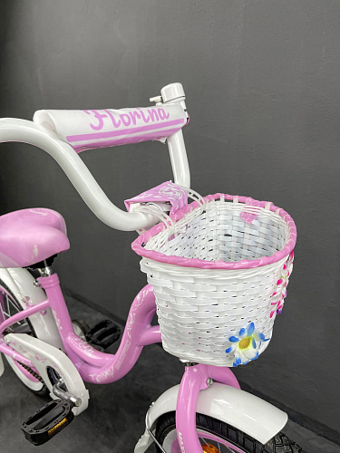 													Велосипед детский  MAXXPRO FLORINA-N14-3 14"  розовый, белый FLORINA-N14-3  фото 7