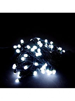 Уценка Светодиодная гирлянда нить 8 м м, белый холодный 70 LED, , провод , К130-474