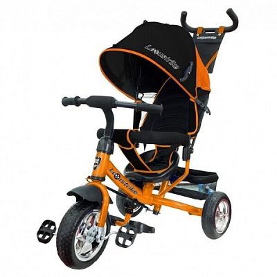 Детский трехколесный велосипед с ручкой LEXUS Trike 950-108EVA-ORANGE-22 оранжевый (348)