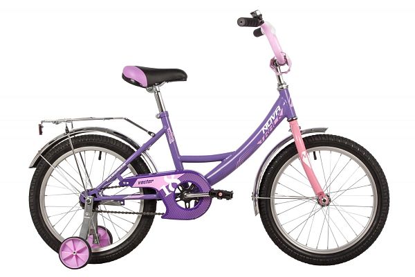 Велосипед детский Novatrack VECTOR 18" 10,5" фиолетовый 183VECTOR.LC22 
