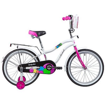 Велосипед детский Novatrack CANDY 20"   ск. белый 205CANDY.WT9 2019