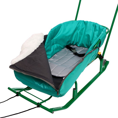 													Санки с набором аксессуаров детские Тимка 5КН зеленый 9441484/Т5КН/3 фото 7