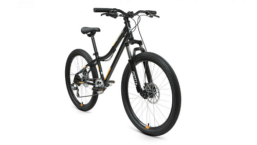 													Велосипед горный FORWARD TITAN 24 2.2 disc 24" 12" черный/оранжевый RBKW1J146005 2021 фото 2