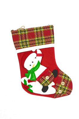 Носок рождественский Снеговик 43х29 см   9920682sn
