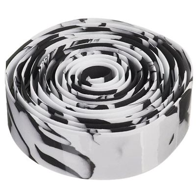 Лента на руль STG HL-GR28-2  белая/ черная Х98872