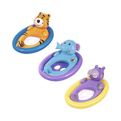 Круг для плавания с сиденьем Bestway Животные 81х56х56см 3-6  34058