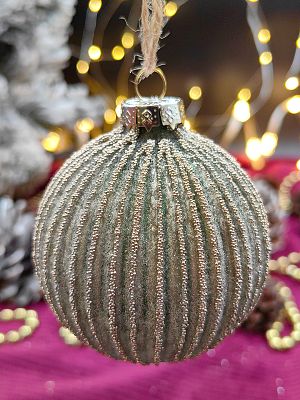 Шар изумрудный 8 см, стекло Merry Green MG24231