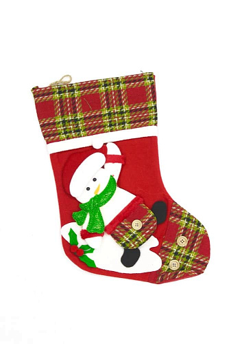 													Носок рождественский Снеговик 43х29 см   9920682sn
