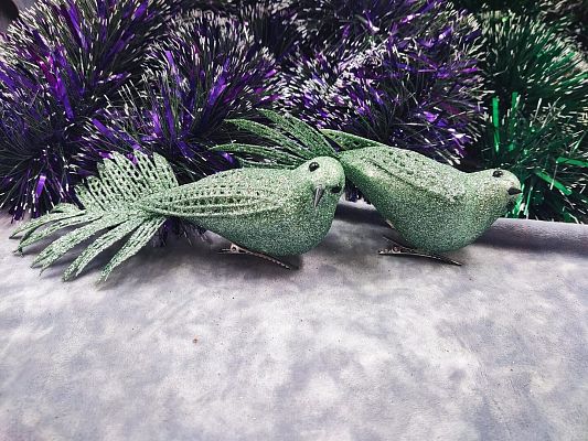 Птица 18x5 см. см бирюза 2 Al-птица к.х. 17046me