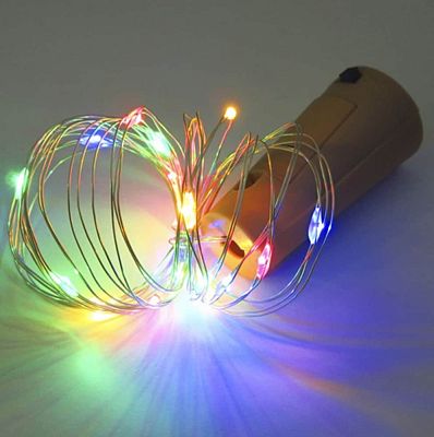 Светодиодная нить Роса 2 м, цветной (RGB) 20 LED, статичный, провод жемчужный, K130-514 Светодиодная нить Роса 2 м, цветной (RGB) 20 LED, статичный, провод жемчужный, K130-514