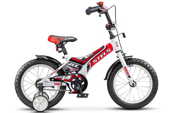 Велосипед детский  STELS JET 18" 10,5" бело-красный LU077007/2121 