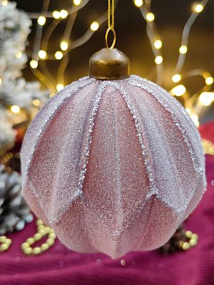 Шар орхидея 10 см, стекло Merry Green MG24193