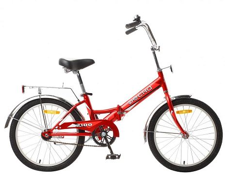 Велосипед городской складной Десна 2100 20" 13" 1 ск. красный LU077314 2020