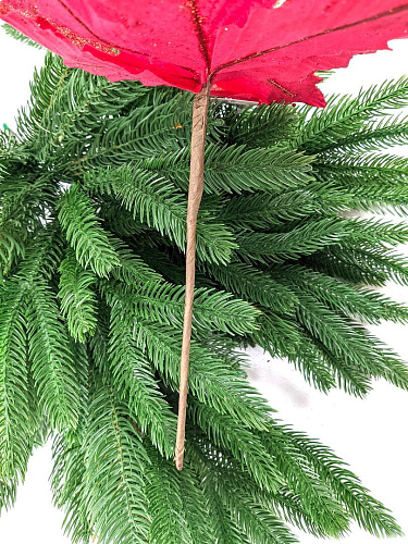 Цветок красный d 23 см Al-9202-6r фото 2 Цветок красный d 23 см Al-9202-6r фото 2