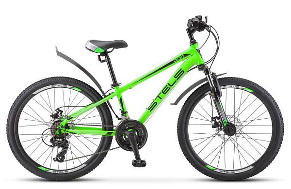 Велосипед горный STELS Navigator 400 MD 24" 12" 18 ск. зеленый LU080937 