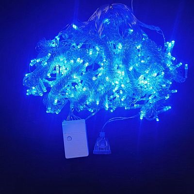 Светодиодный занавес штора 3x3 м 240 LED синий 600L(п/п)-blue