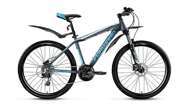 Велосипед горный FORWARD Next 3.0 disc 26" 19" 24 ск. серый матовый FORWARD Next 3.0 disc 19" серый 