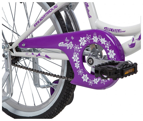 													Велосипед детский  Novatrack BUTTERFLY 20"  бело-фиолетовый 207BUTTERFLY.WVL9  фото 3