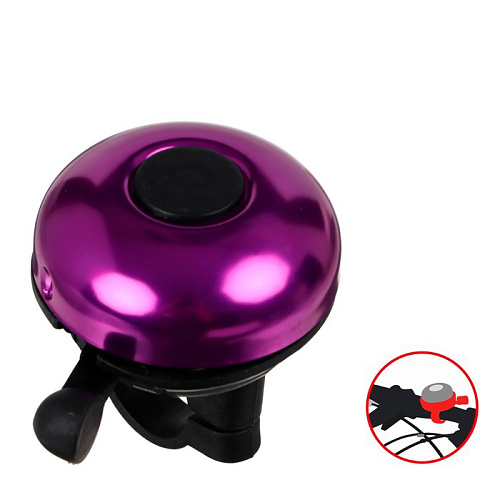 Звонок велосипедный Graffiti механический черный, фиолетовый 7378761p фото 3 Звонок велосипедный Graffiti механический черный, фиолетовый 7378761p фото 3