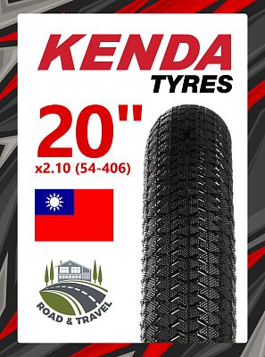 Велопокрышка KENDA 20"x2.10 (54-406) K-1016  черный Х93207