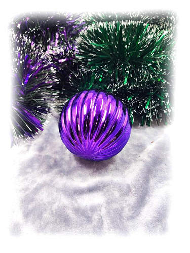 													Набор шаров 8 см 24 шт фиолетовый MAS88-8PUR фото 4