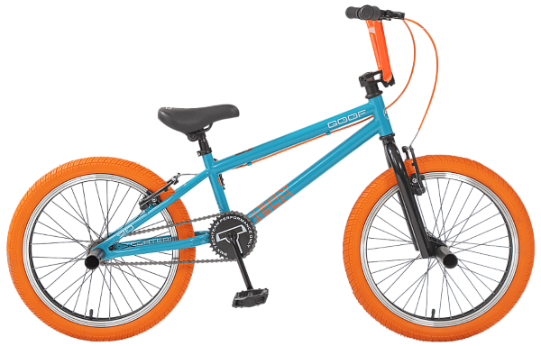 Велосипед BMX  Tech Team GOOF 20" 18,7" бирюзово-оранжевый 580035 2022