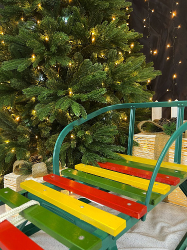 Санки детские Ветерок-11 бирюзовый СДО-5315.00.00П(б) фото 4 Санки детские Ветерок-11 бирюзовый СДО-5315.00.00П(б) фото 4