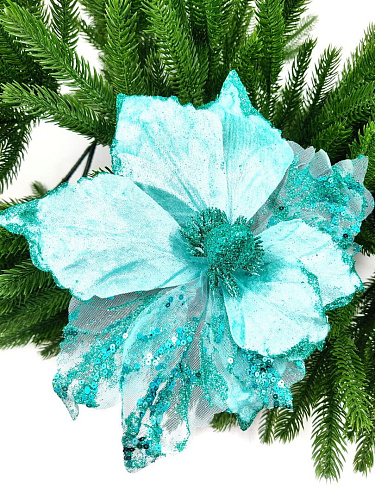 Цветок бирюзовый d 23 см Flo-12-3Bir фото 3 Цветок бирюзовый d 23 см Flo-12-3Bir фото 3