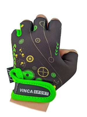 Велоперчатки Vinca sport Робокоп 3XS черные VG 936 robocop (3)