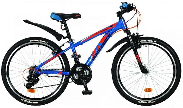 Велосипед горный Novatrack EXTREME 24" 11" 21 ск. синий 24AHV.EXTREME.11BL8 