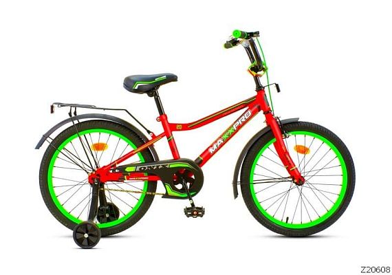 Велосипед детский MAXXPRO ONIX 20"  матовый красно-зеленый ONIX-20-3 (19) 