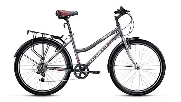 Велосипед городской FORWARD Barcelona 2.0 26" 17" 7 ск. серый матовый FORWARD Barcelona 2.0 17" серы