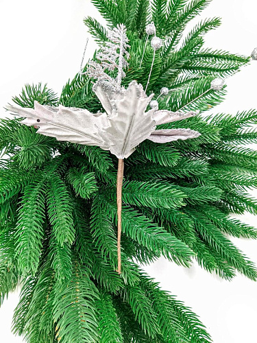 Цветок серебристый d 23 см Flo-3S(U) фото 4 Цветок серебристый d 23 см Flo-3S(U) фото 4