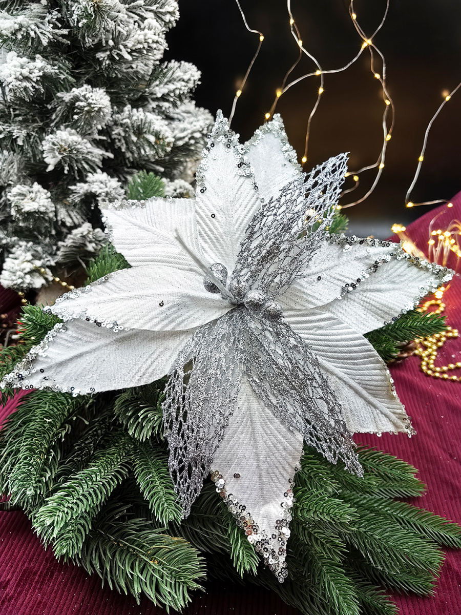 Цветок белый d см Flo-12-85white Цветок белый d см Flo-12-85white