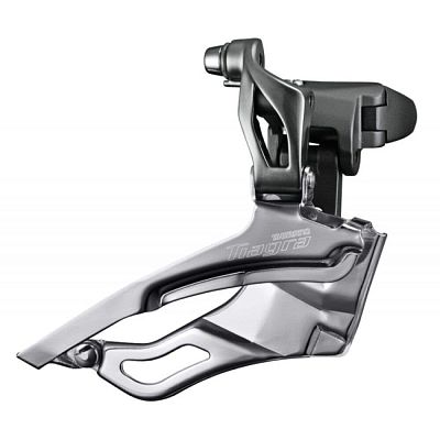 Переключатель передний Shimano , тяга нижняя, хомут верхний 31.8 мм, 16T, сталь, алюминий 31012228