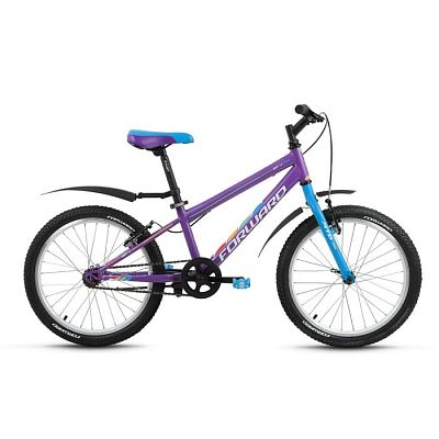 Велосипед горный FORWARD Unit 1.0 20" 10,5" 1 ск. фиолетовый FORWARD Unit 1.0 10,5" фиолетовый 