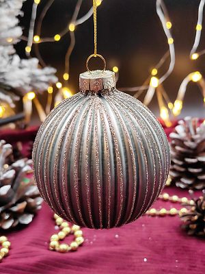 Шар ментоловый 8 см, стекло Merry Green MG24105