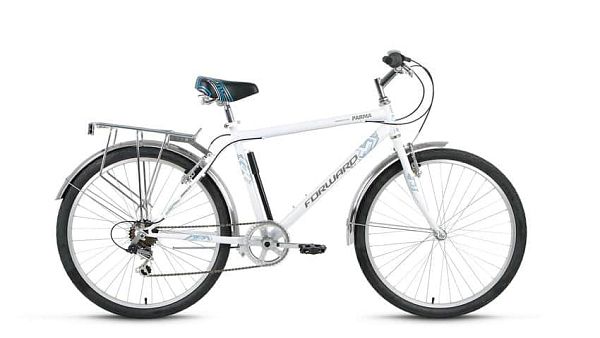 Велосипед городской FORWARD Parma 2.0 26" 18,5" 6 ск. белый глянцевый FORWARD Parma 2.0 18,5" белый 