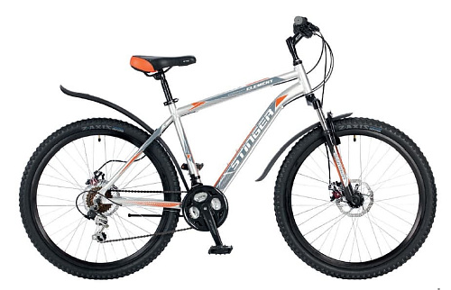 													Велосипед горный хардтейл  Stinger Element D 26" 16" серый 26AHD.ELEMD.16GR7 