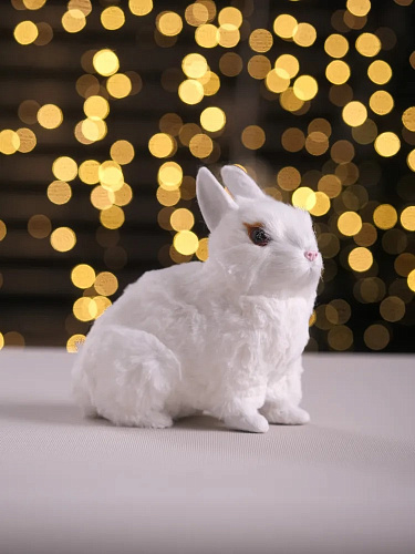 Зайчик 15х16 см белый 0627-32 Зайчик 15х16 см белый 0627-32